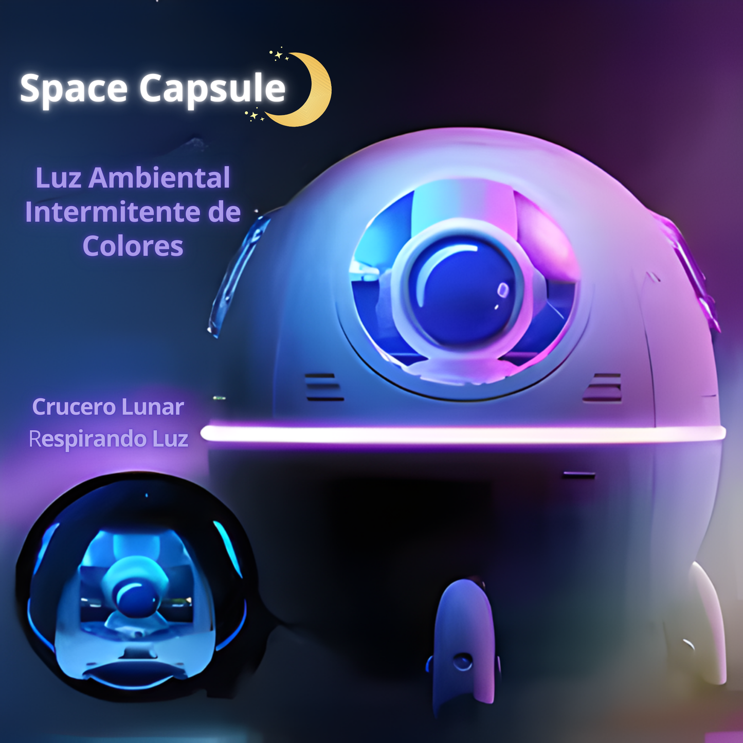 220ML Desktop Humidifier Portable USB Astronaut Air Humidifier Diffuser for Home with Colorful Light