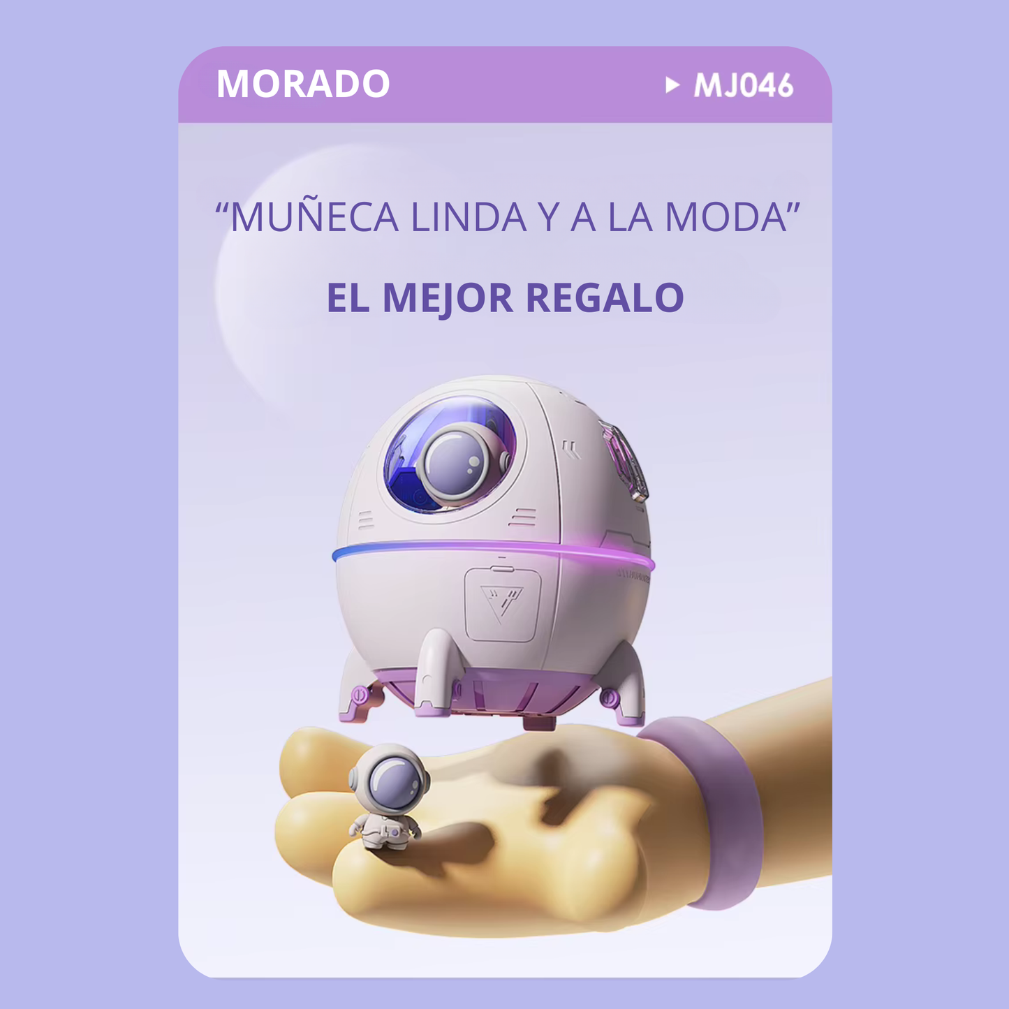 220ML Desktop Humidifier Portable USB Astronaut Air Humidifier Diffuser for Home with Colorful Light